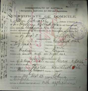 Agnes Kee Chong Certificate of Domicile